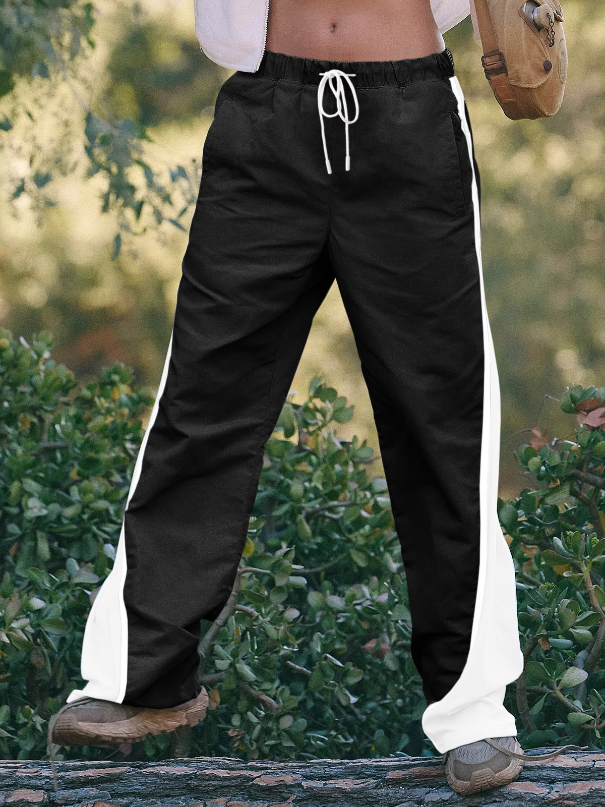 Baggy Wide Leg Track Pants