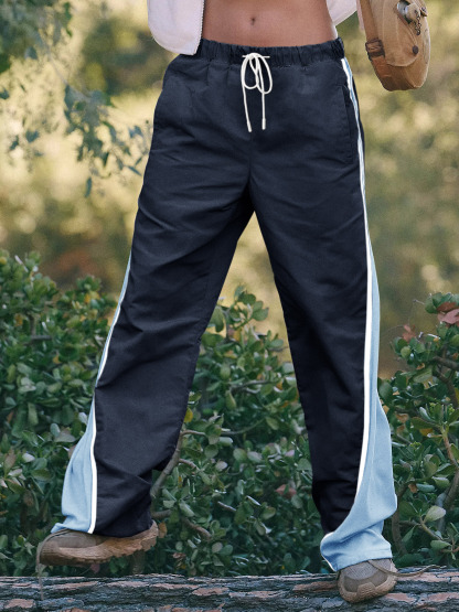 Baggy Wide Leg Track Pants