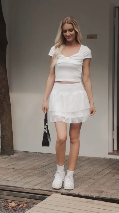 Lace Ruffle Tiered Y2K Mini Skirts