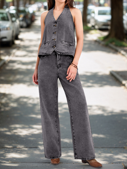 Two Piece Denim Sets