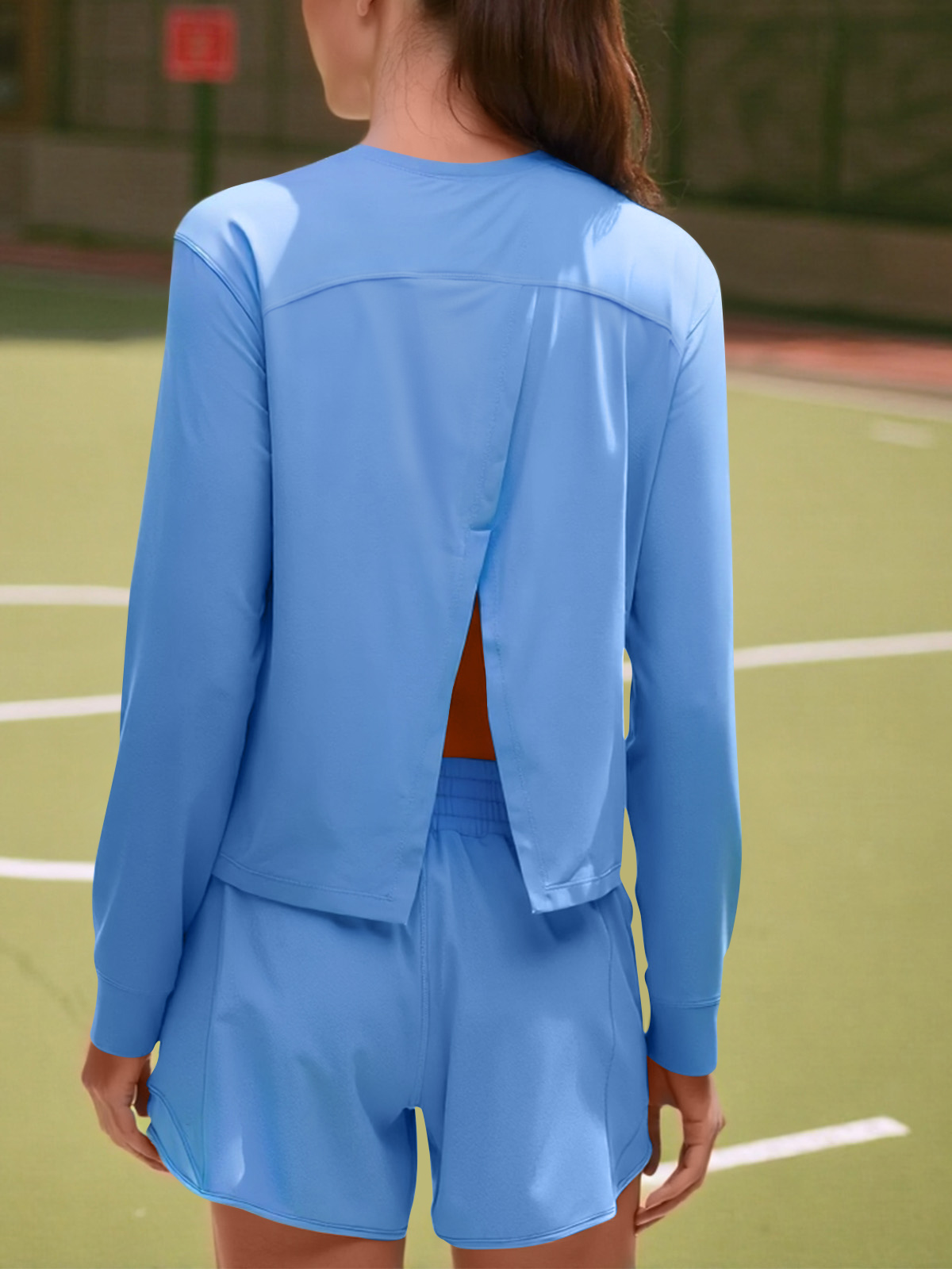 Split Back Lightweight Loose Running Gym T Shirts