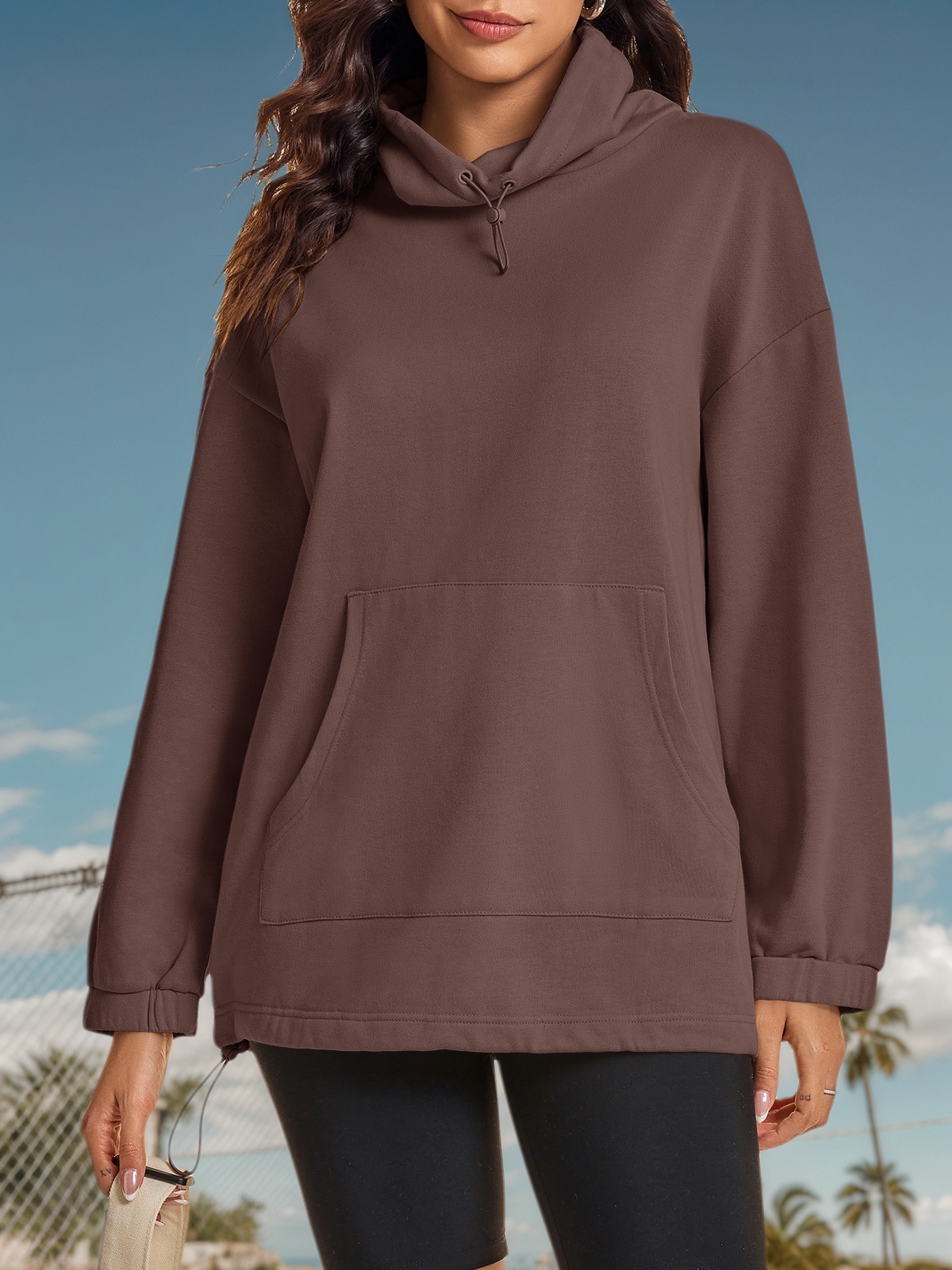 Oversized Turtle Neck Sweatshirts