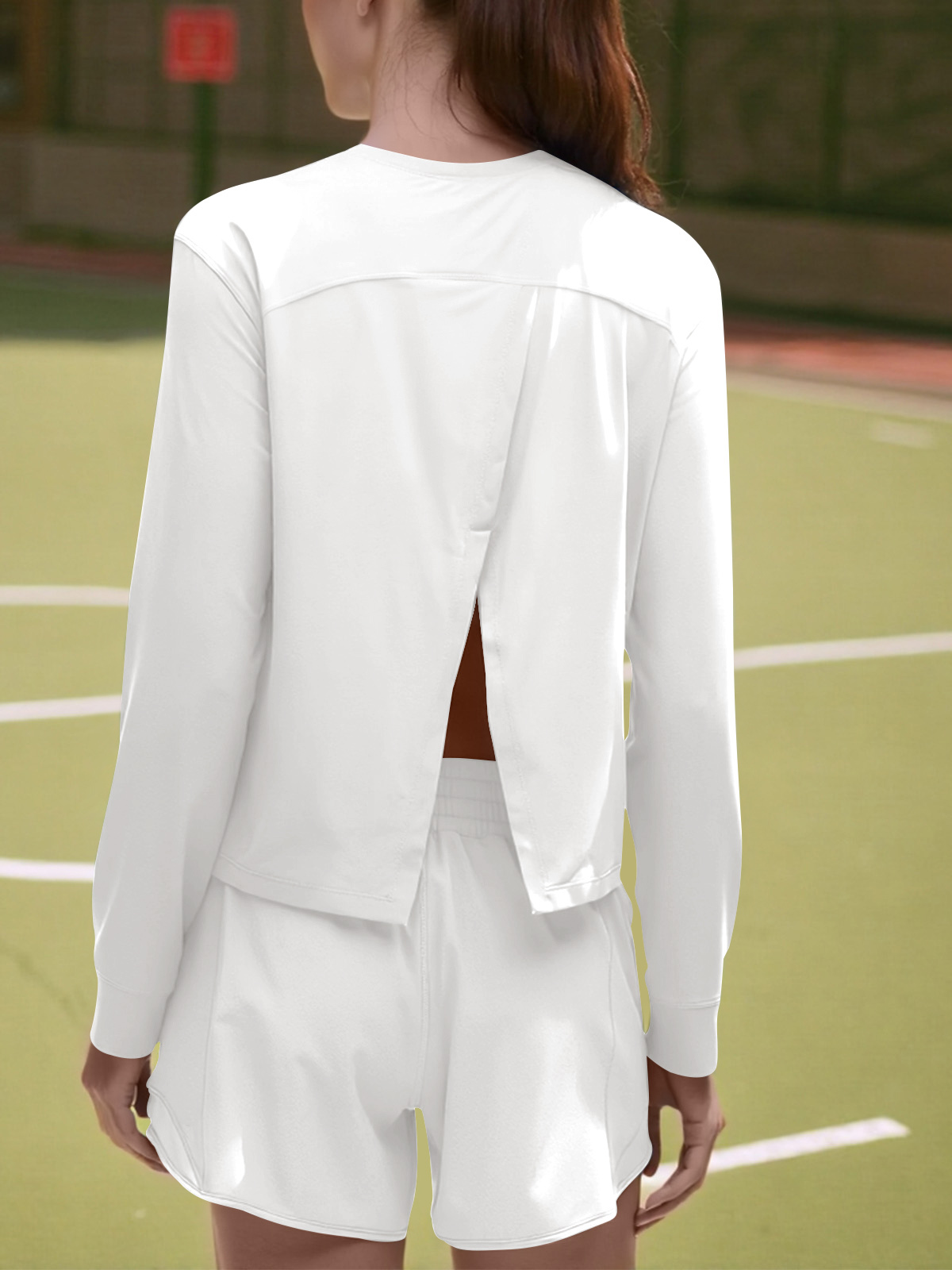 Split Back Lightweight Loose Running Gym T Shirts