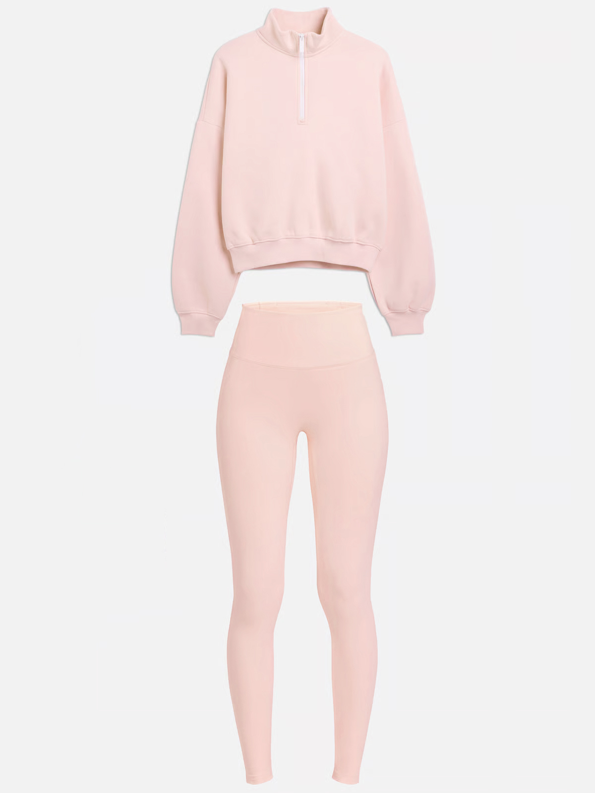 Half Zip Pullover Leggings Matching Sets