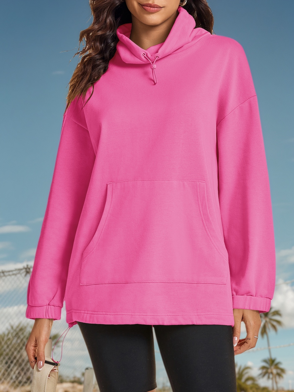 Oversized Turtle Neck Sweatshirts