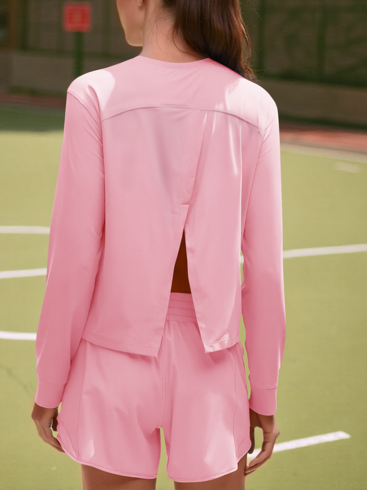 Split Back Lightweight Loose Running Gym T Shirts