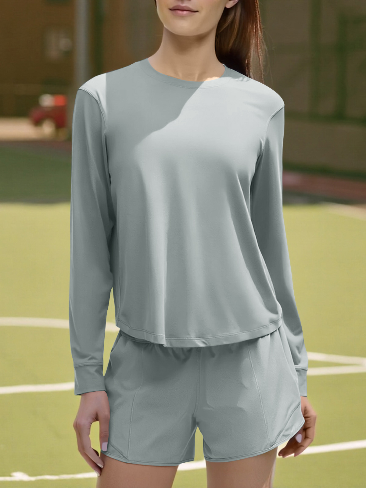 Split Back Lightweight Loose Running Gym T Shirts