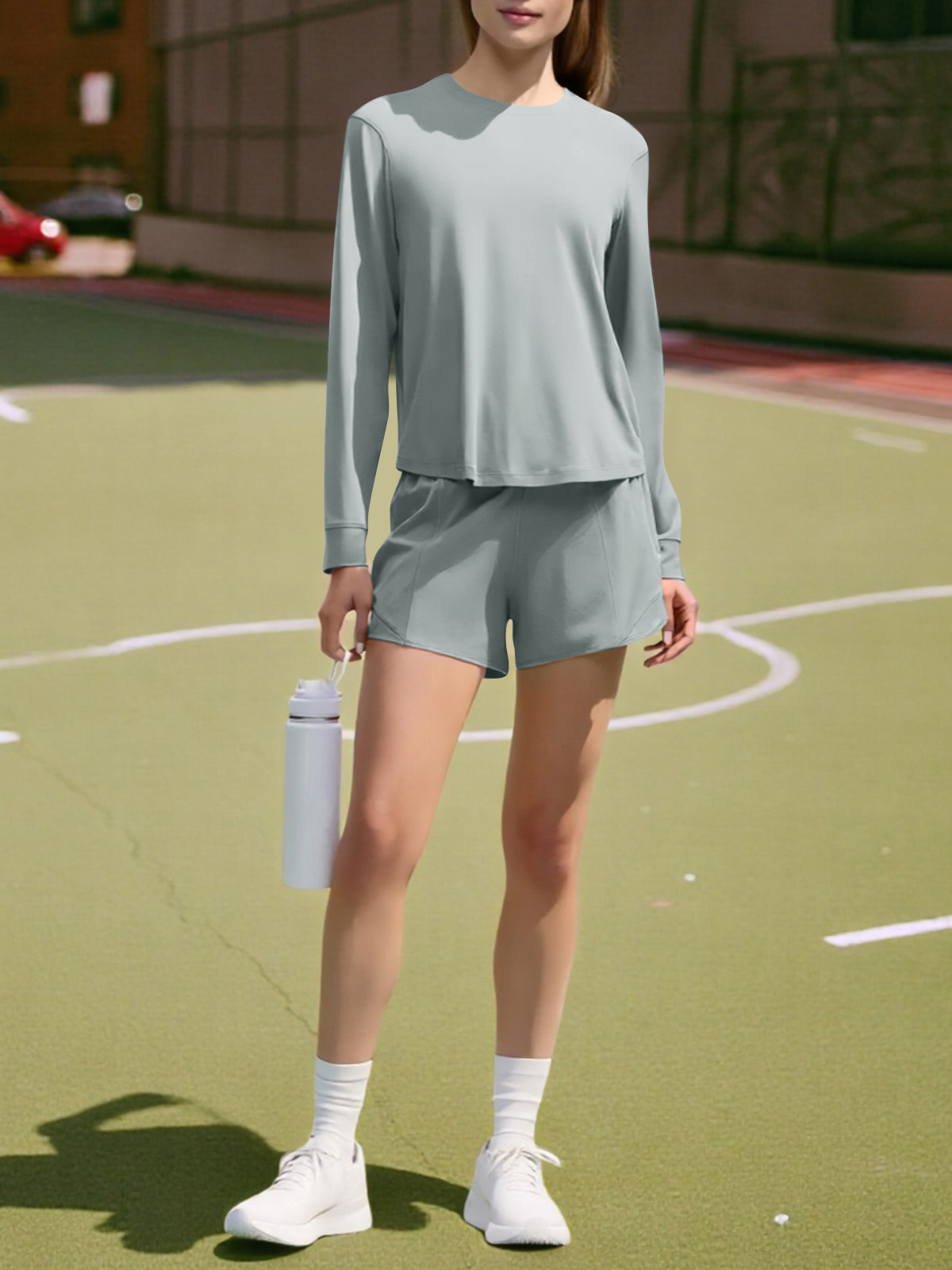 Split Back Lightweight Loose Running Gym T Shirts