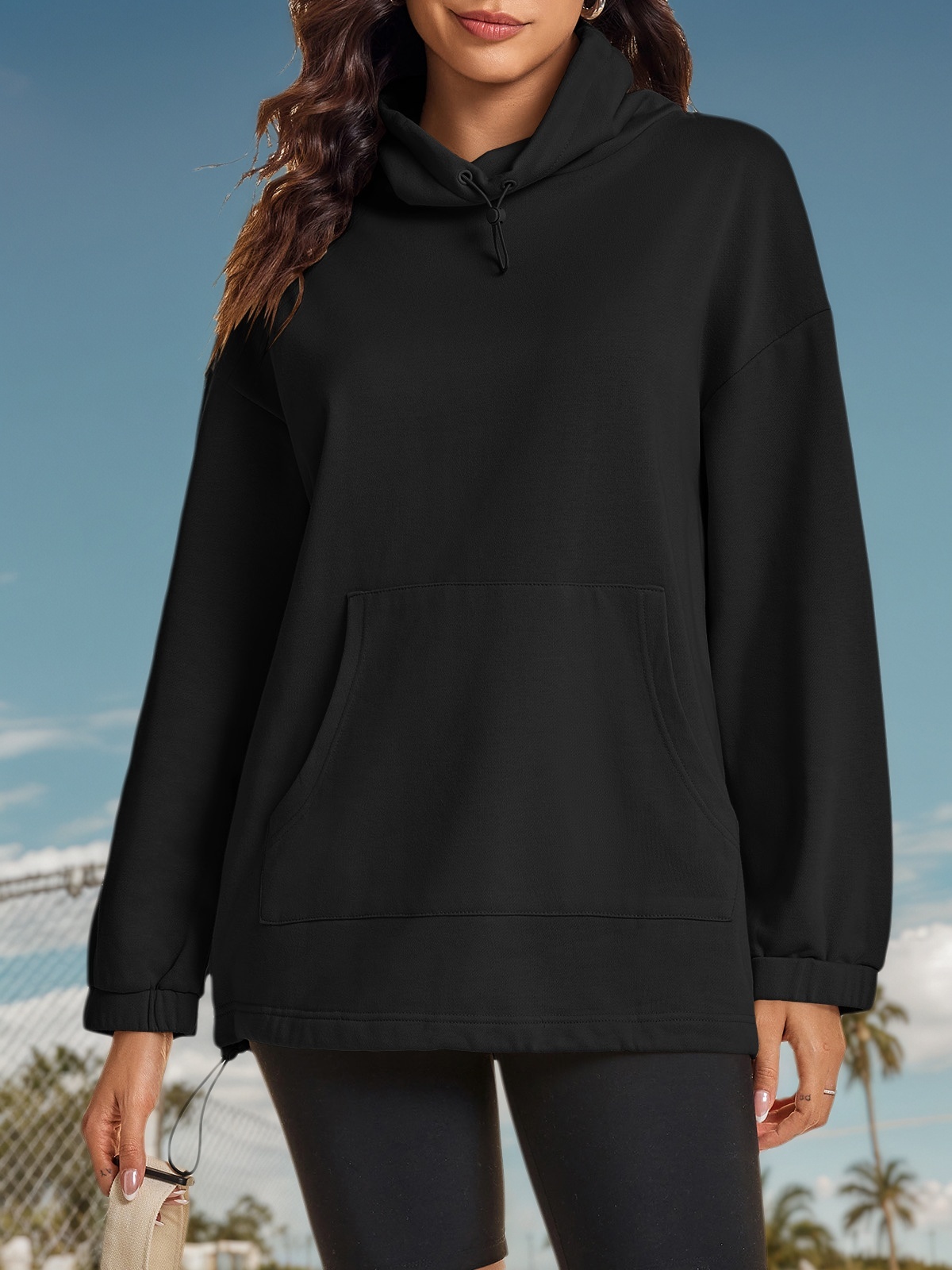 Oversized Turtle Neck Sweatshirts