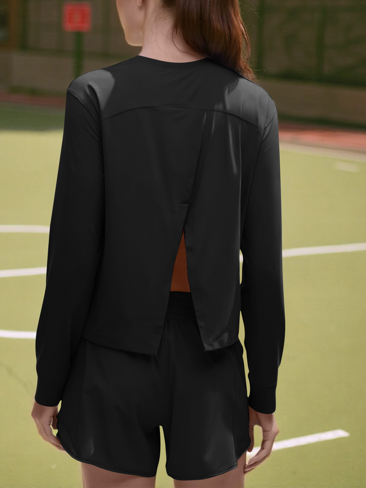 Split Back Lightweight Loose Running Gym T Shirts