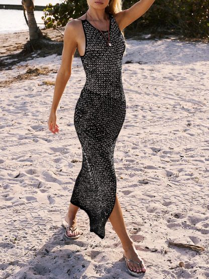 Womens Backless Swimsuit Cover Up Dresses