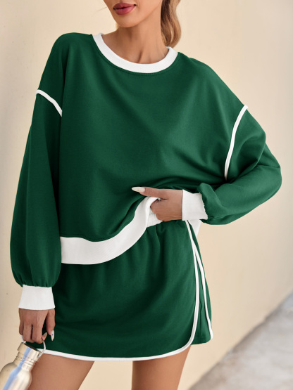 High Waisted Running Skort Skirts Shorts Sets 2 Piece Set