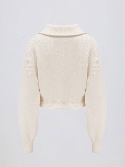 Collared Long Sleeve Zip Up Sweatshirts Jackets