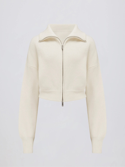 Collared Long Sleeve Zip Up Sweatshirts Jackets