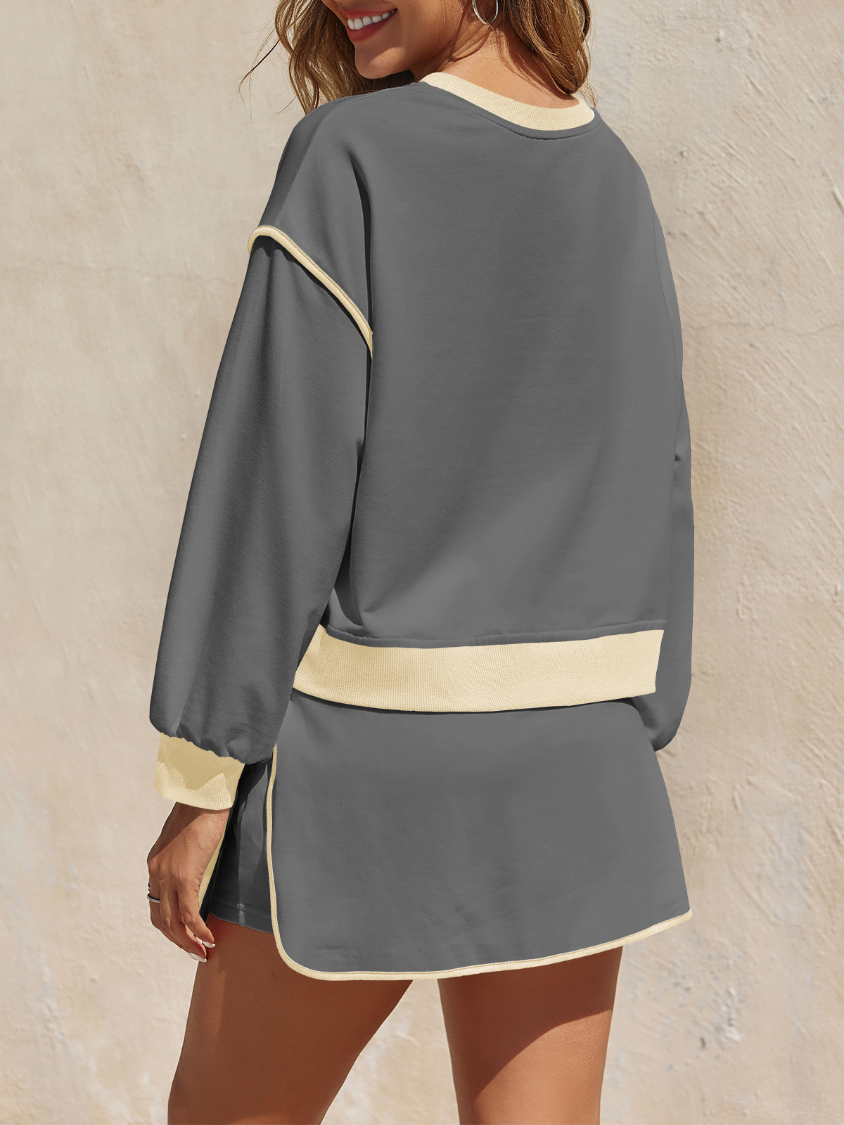 High Waisted Running Skort Skirts Shorts Sets 2 Piece Set