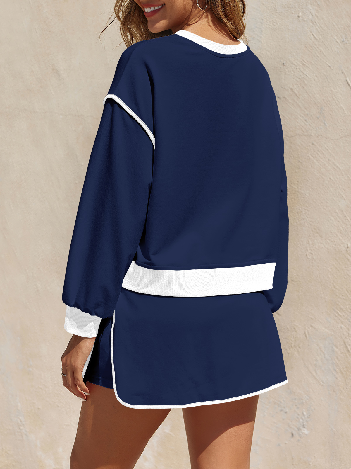 High Waisted Running Skort Skirts Shorts Sets 2 Piece Set