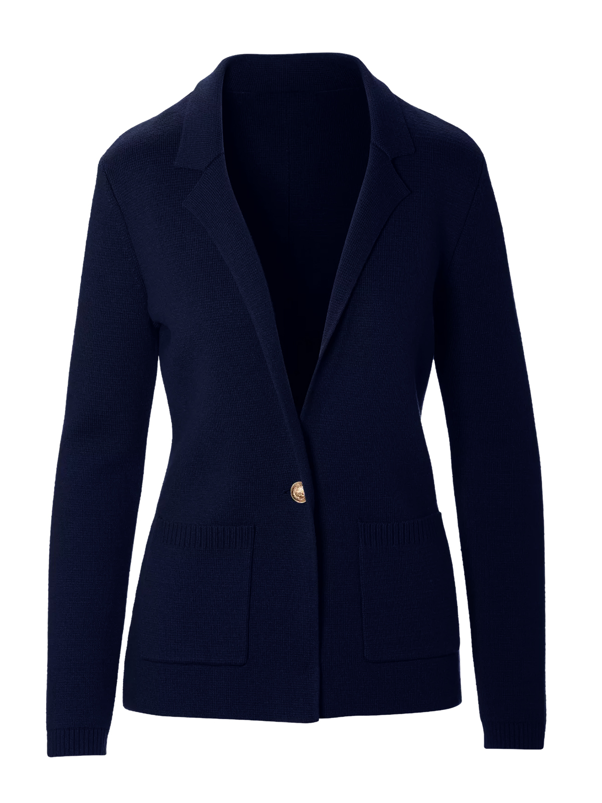 Casual Open Front Sweater Blazers