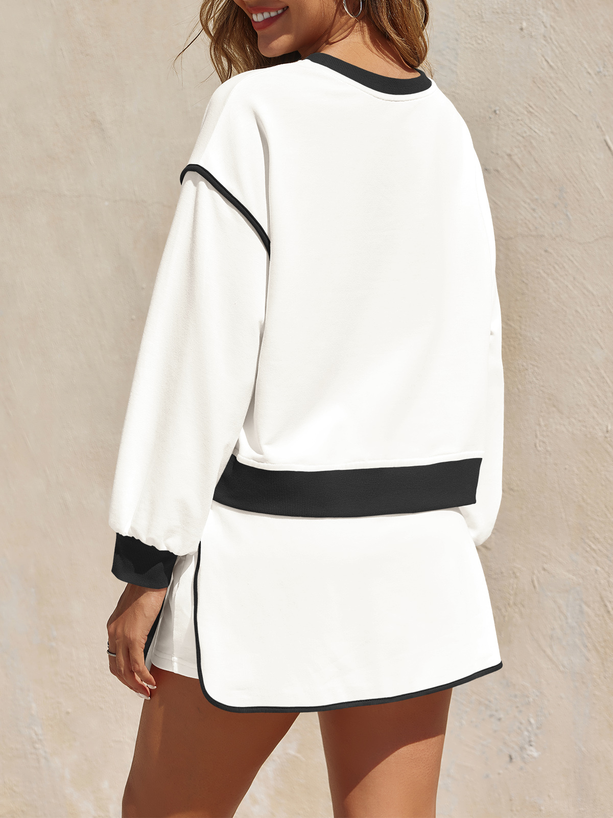 High Waisted Running Skort Skirts Shorts Sets 2 Piece Set