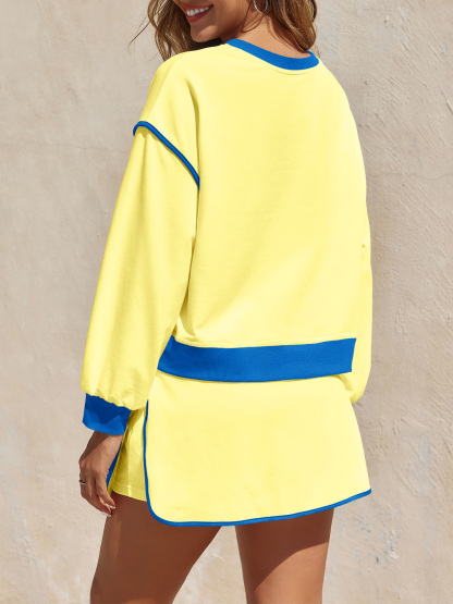 High Waisted Running Skort Skirts Shorts Sets 2 Piece Set