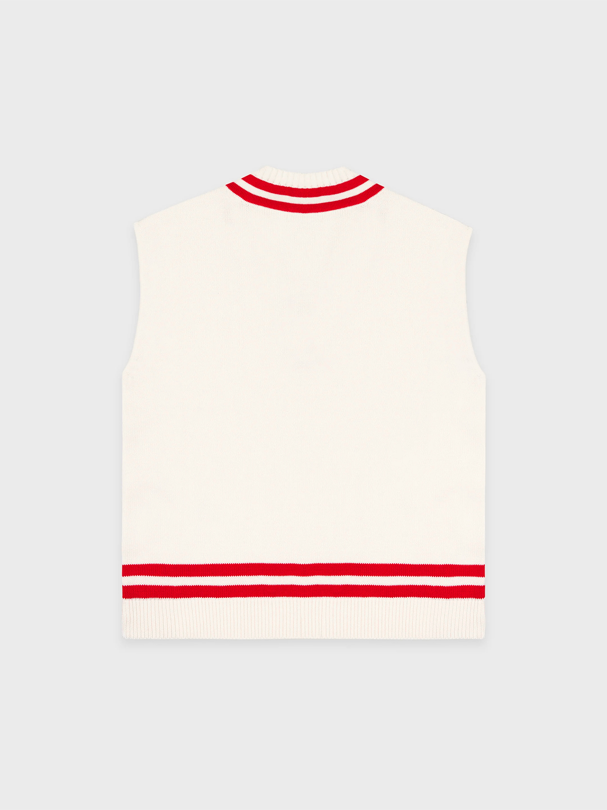 V Neck Knit Vest Pleated Contrast Color Skirt Sets