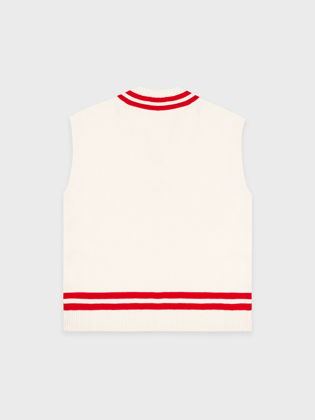 V Neck Knit Vest Pleated Contrast Color Skirt Sets