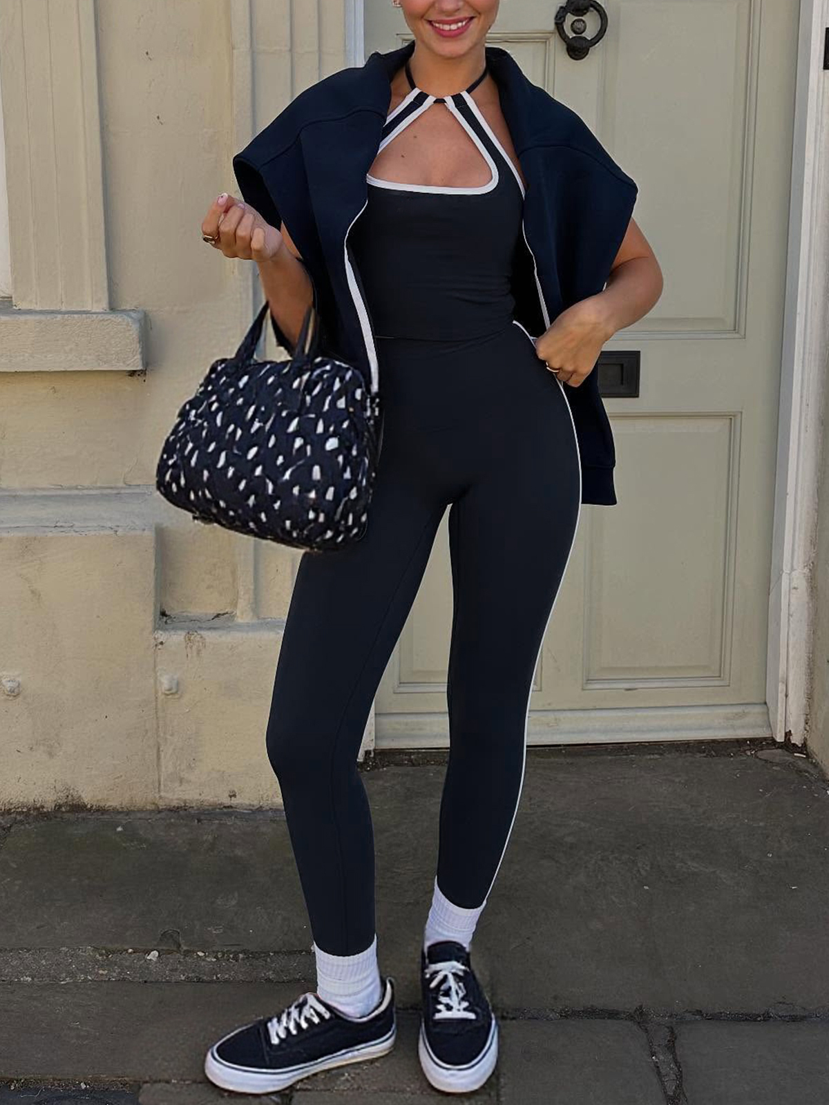 Crop Tank Leggings Athletic Yoga Gym Tracksuits