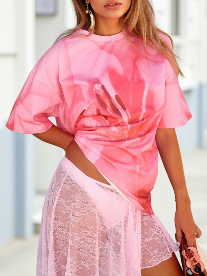 Floral Print Summer T Shirts