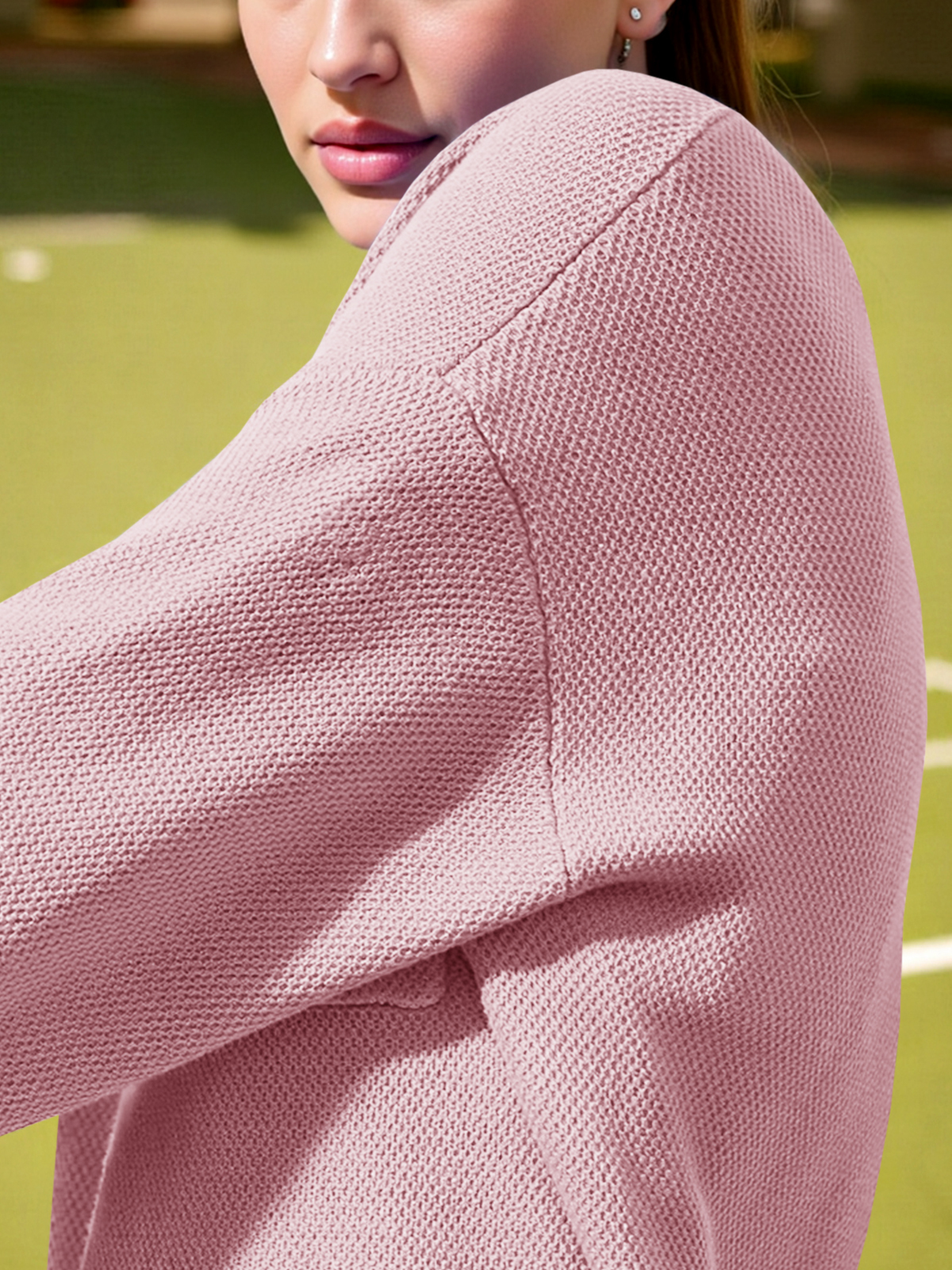 Button Front Cardigan High Waisted Skirts Workout Knit 3 Piece Sets