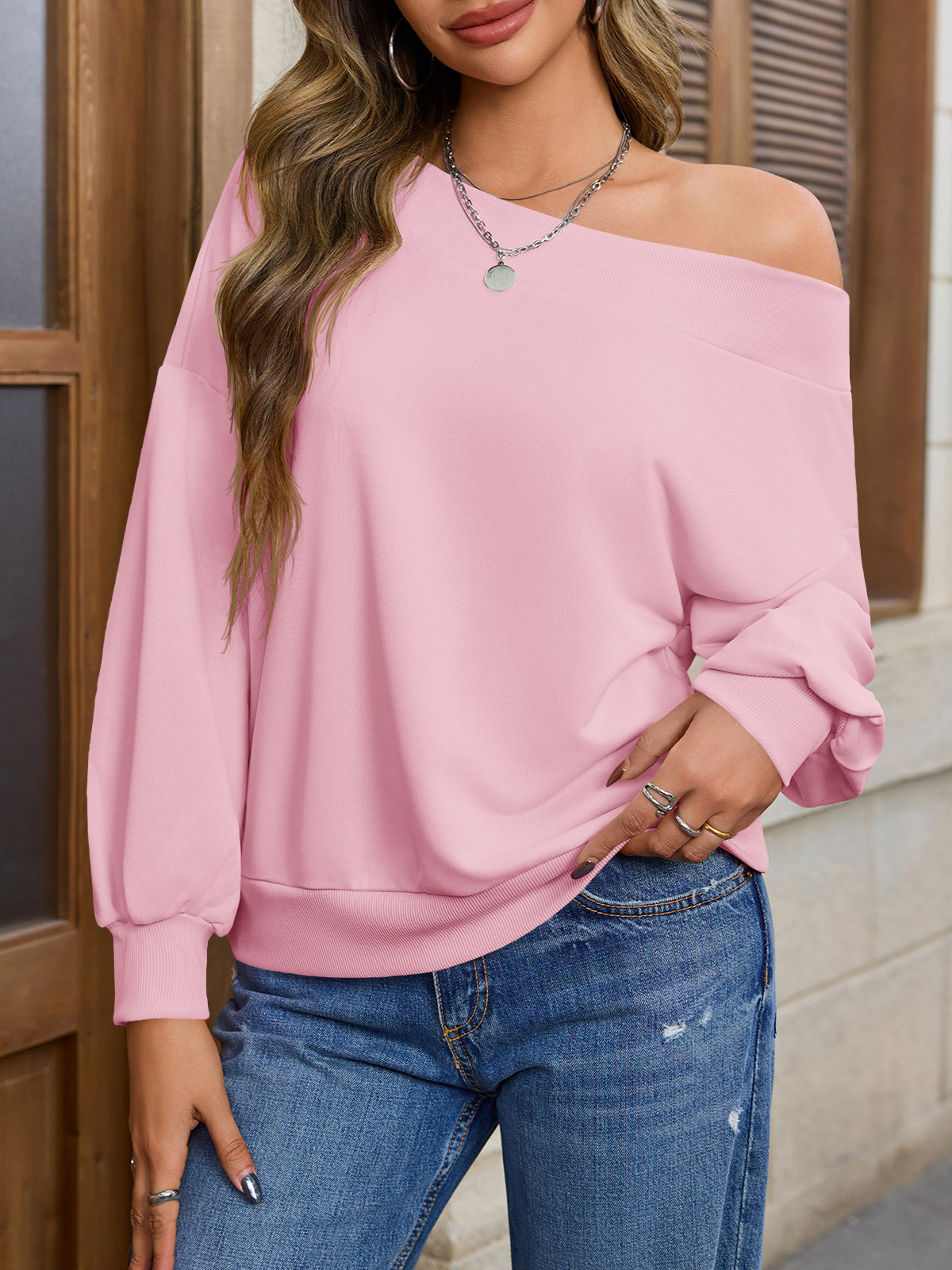 Off The Shoulder Casual Sweatshirts