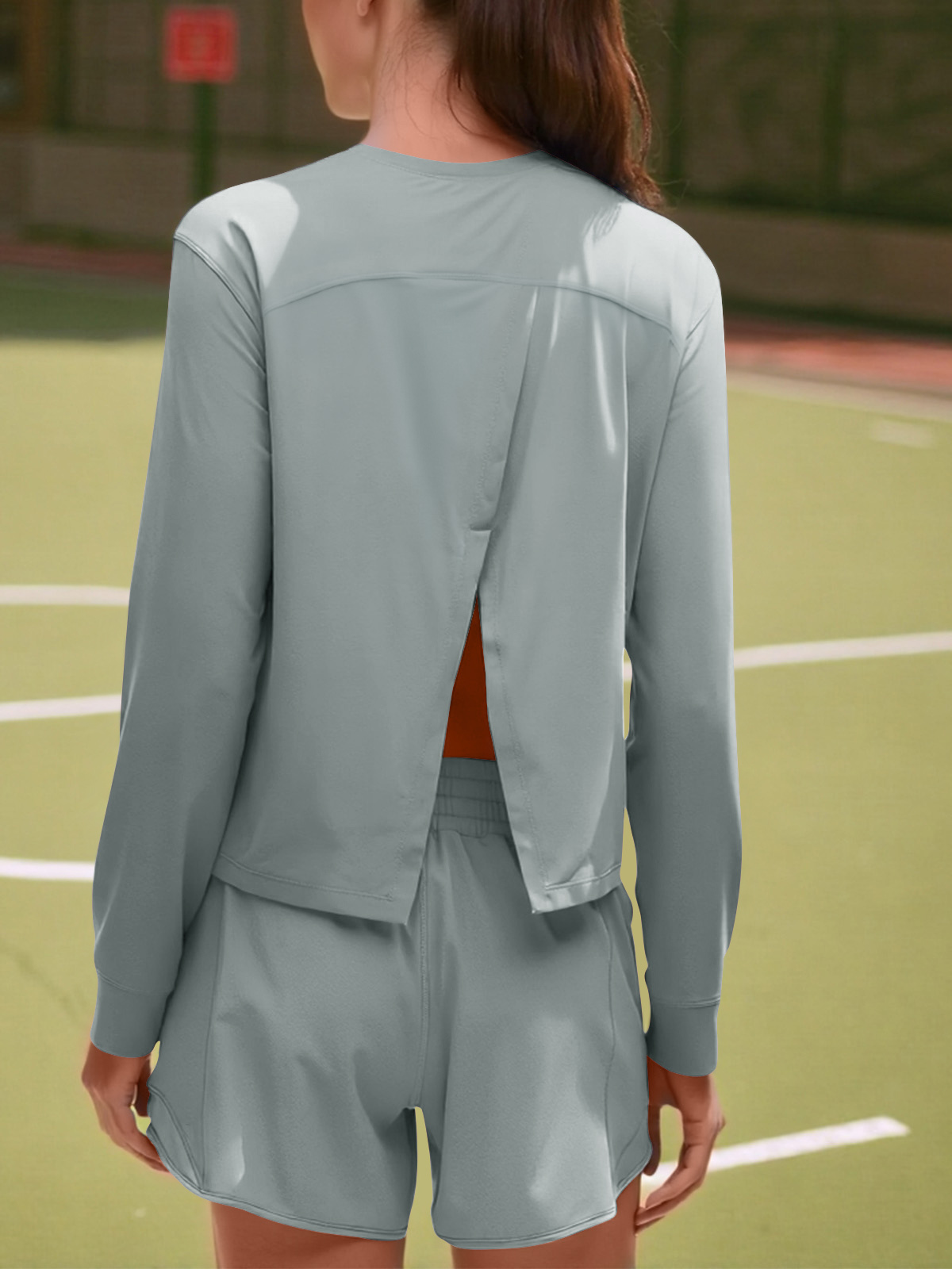 Split Back Lightweight Loose Running Gym T Shirts