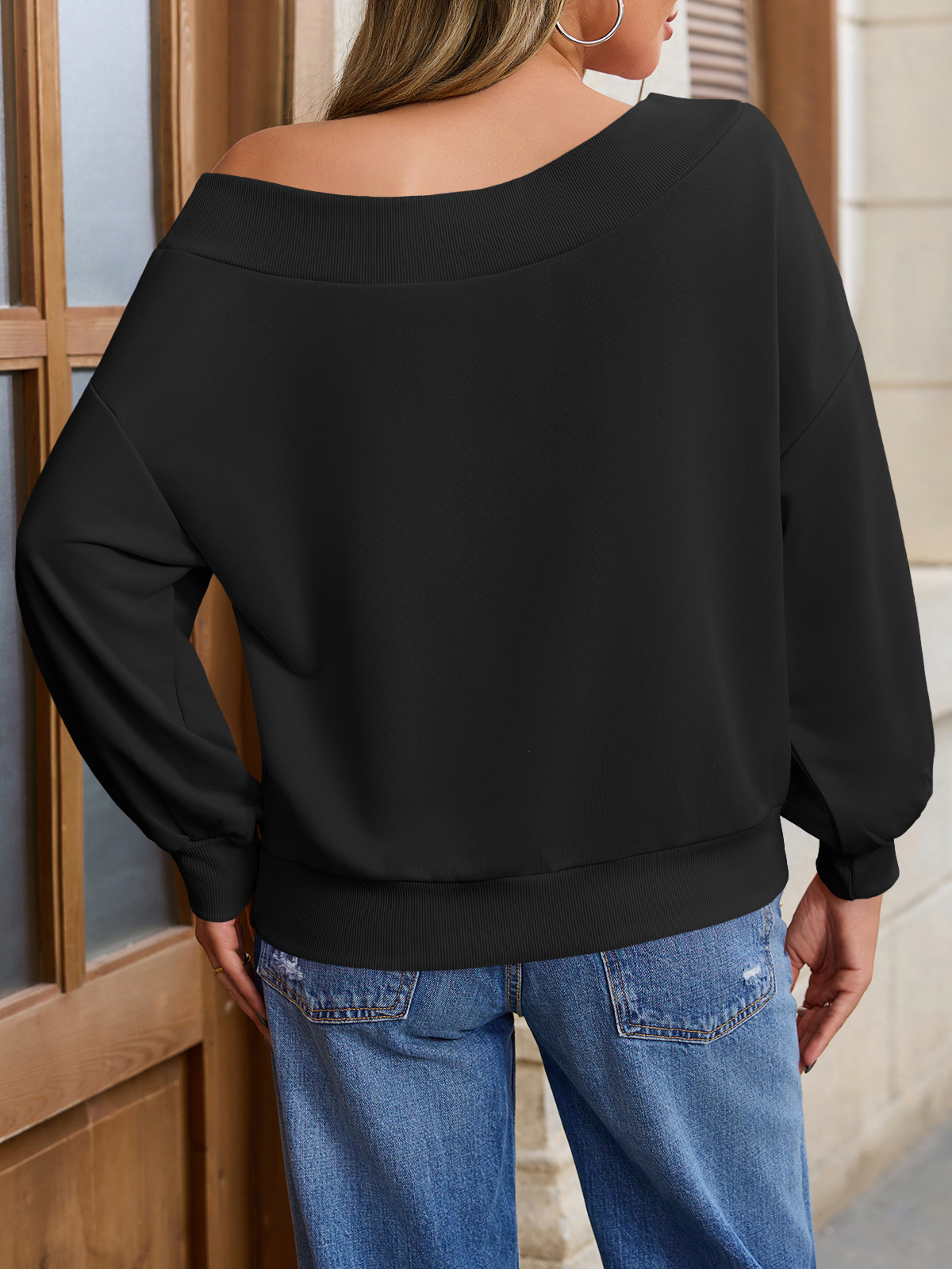 Off The Shoulder Casual Sweatshirts