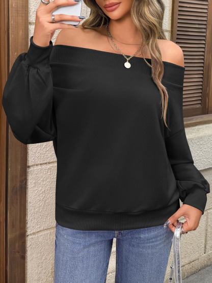 Off The Shoulder Casual Sweatshirts