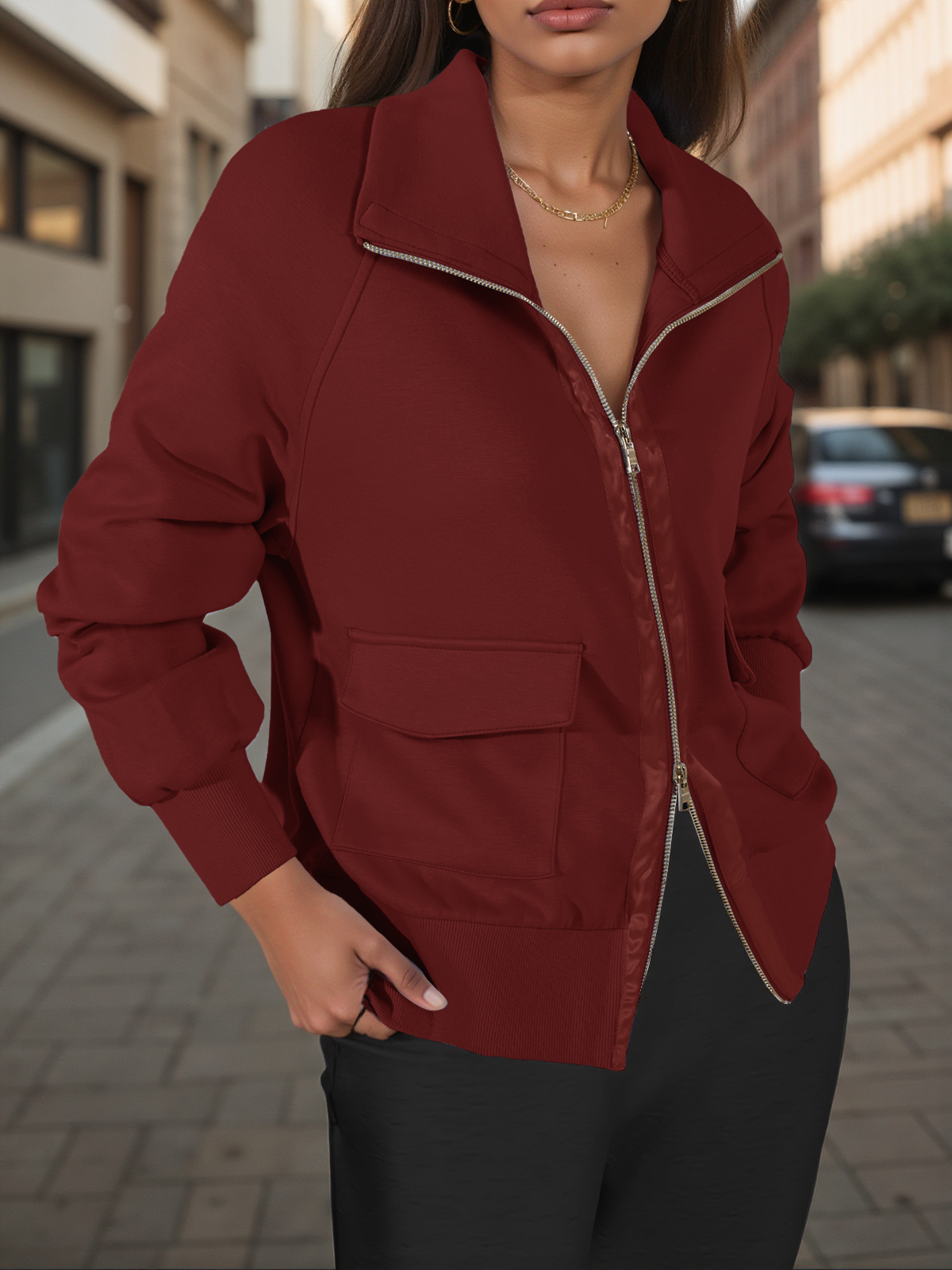 Womens Zip Up Lightweight Jackets