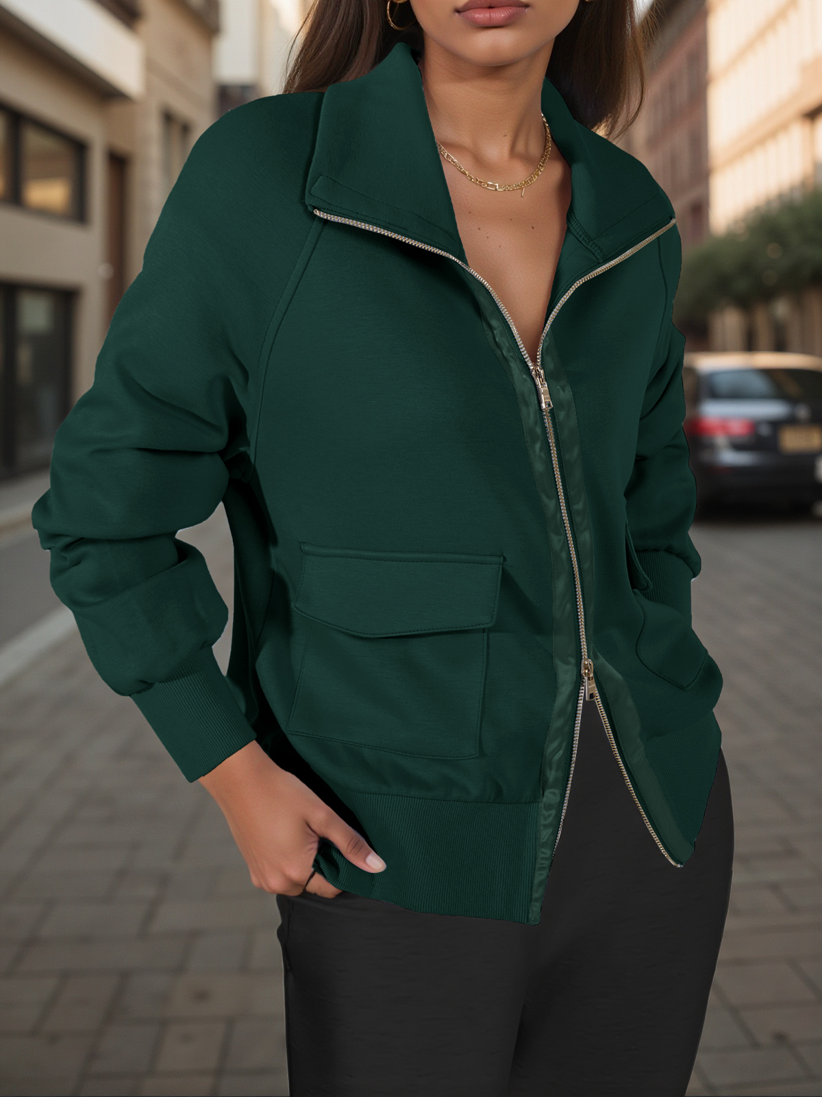 Womens Zip Up Lightweight Jackets