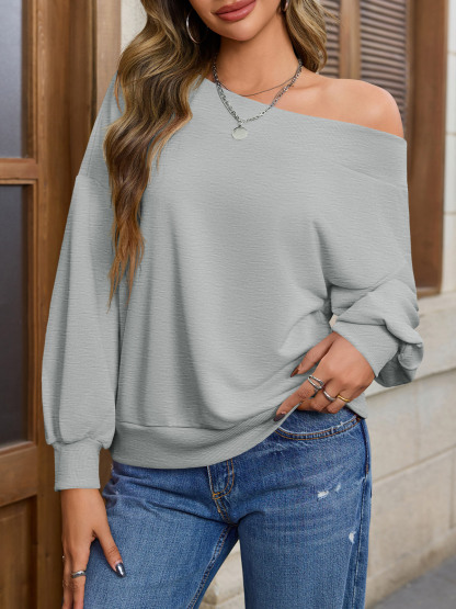 Off The Shoulder Casual Sweatshirts