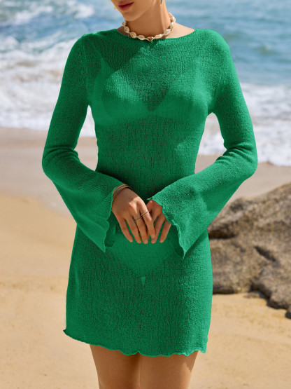 Womens Long Sleeve Swimsuit Cover Up