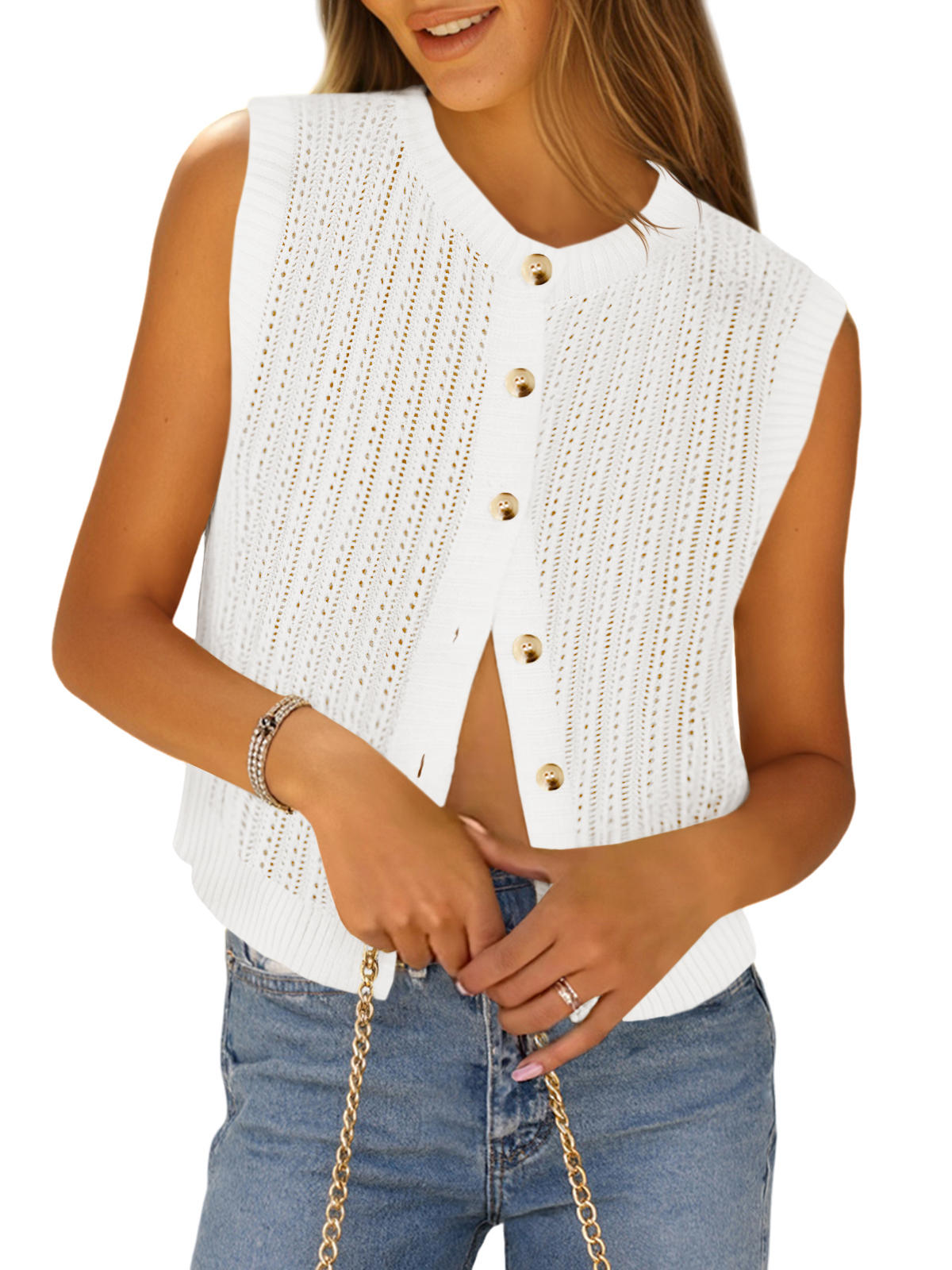 Crew Neck Summer Boho Knit Going Out Tops