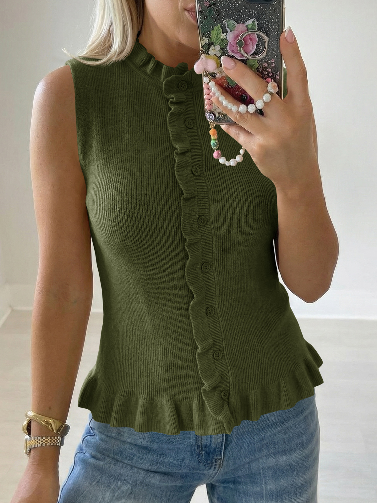 Womens Sleeveless Sweater Vest