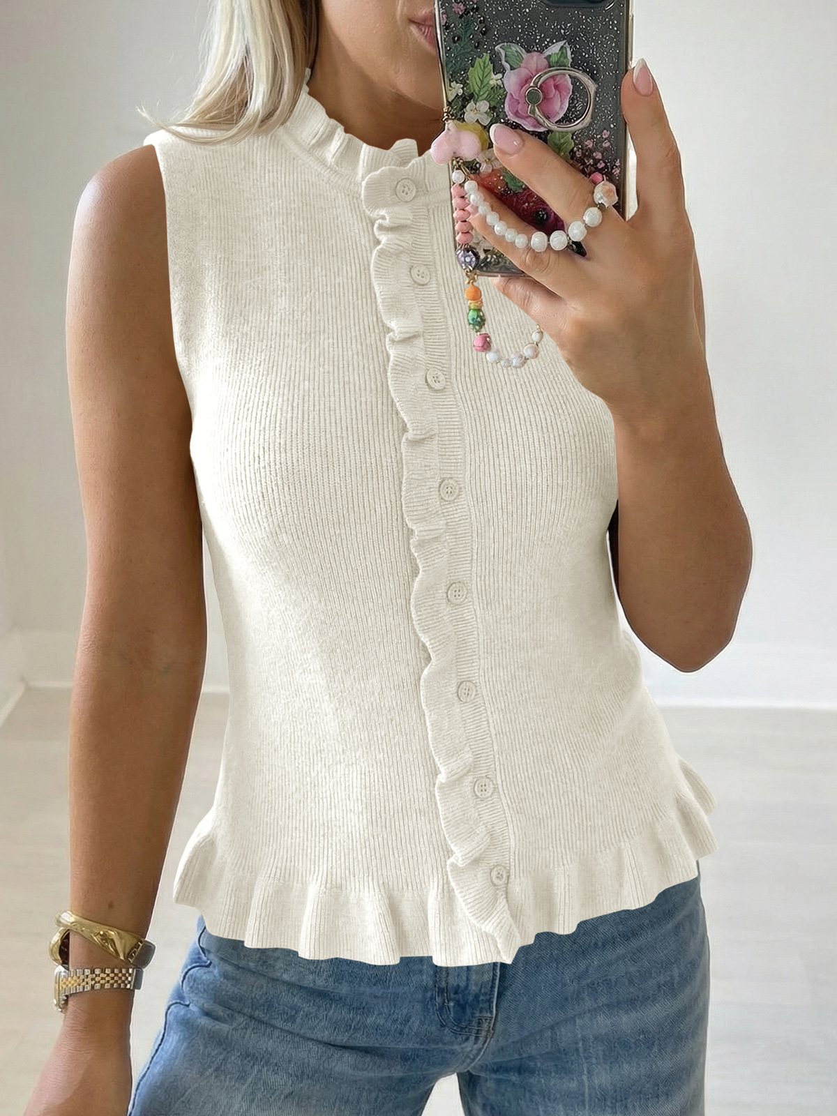 Womens Sleeveless Sweater Vest