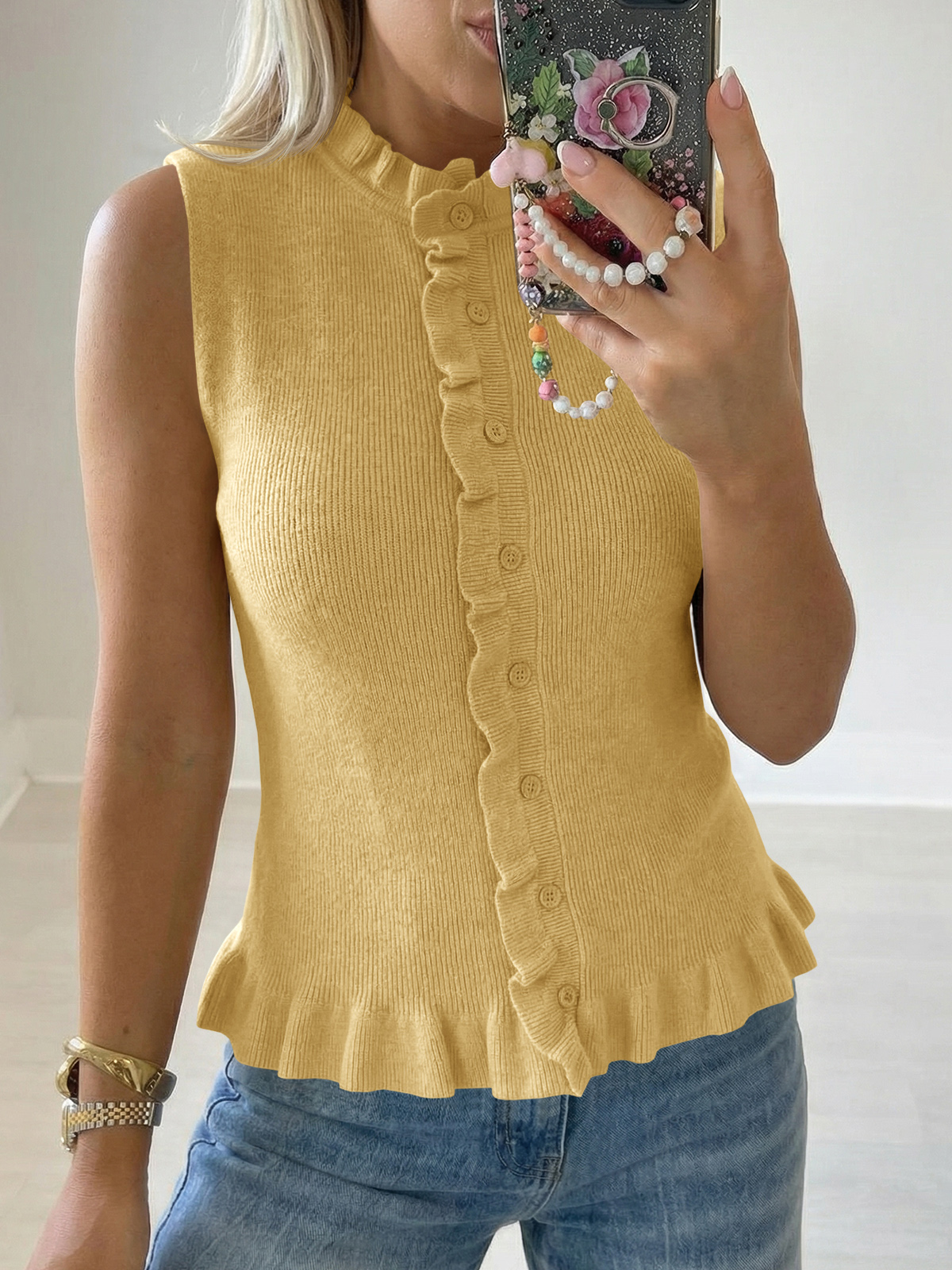 Womens Sleeveless Sweater Vest