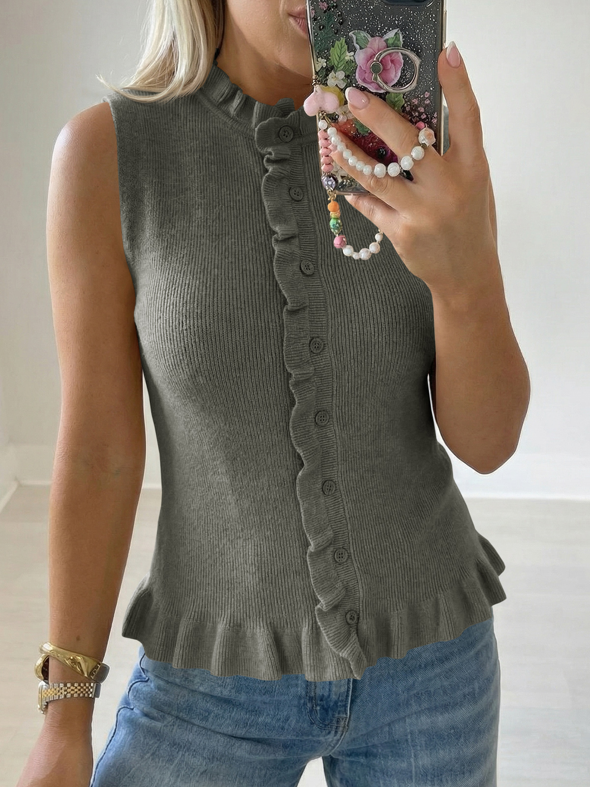 Womens Sleeveless Sweater Vest