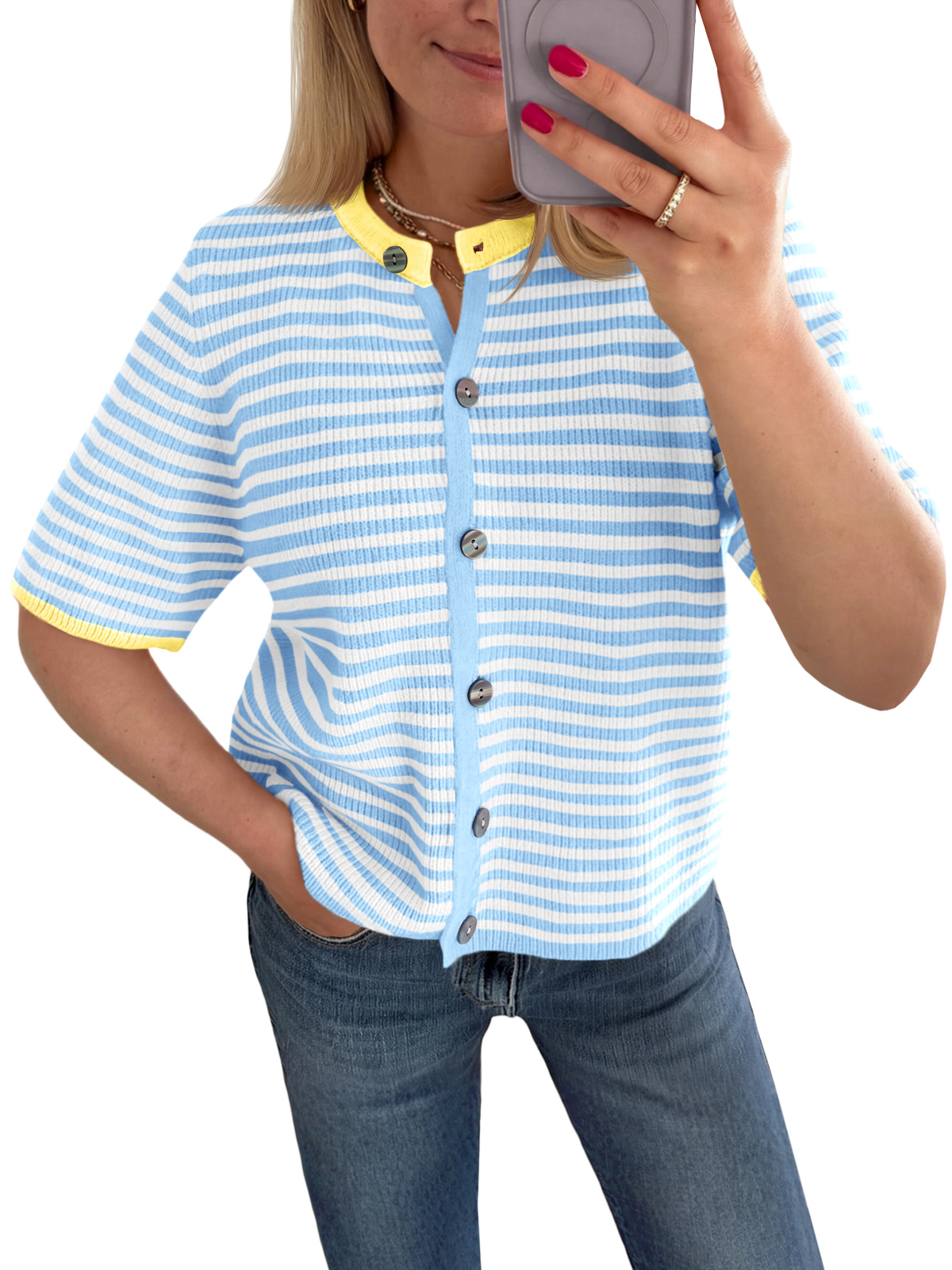 Womens Short Sleeve Cardigans