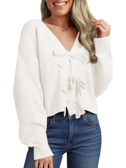Womens Bow Sweater