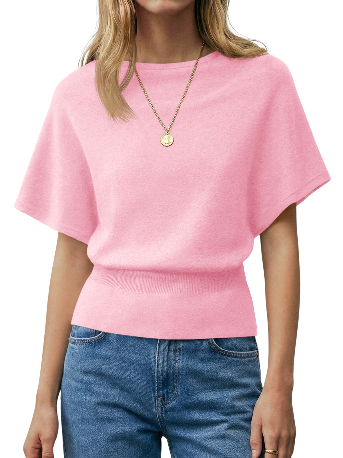 Womens Boat Neck Summer Tops