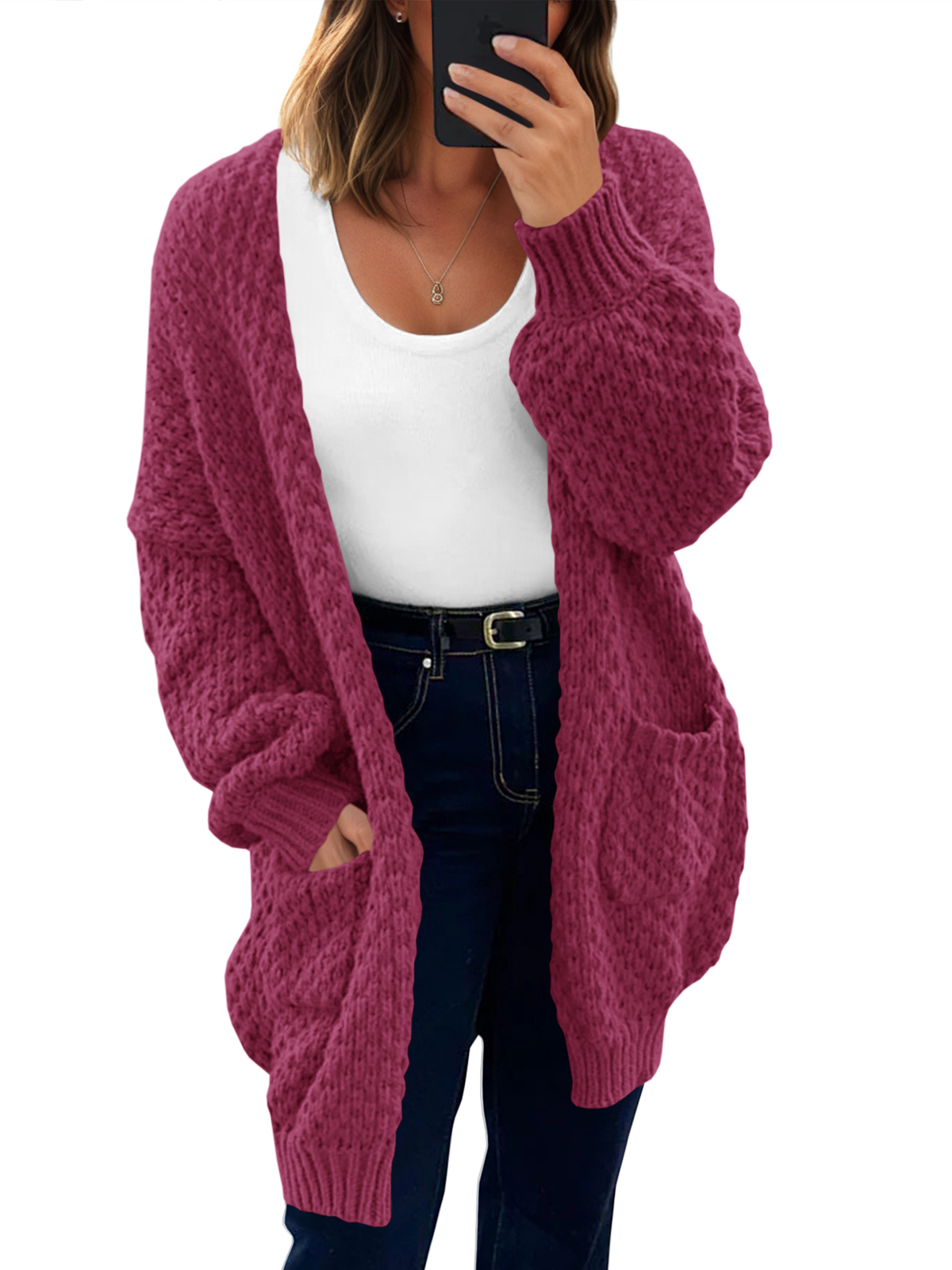 Womens Open Front Cardigans