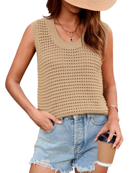 Womens Summer Crochet Tank Top