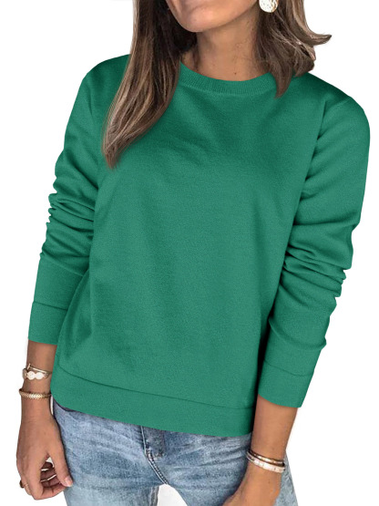 Womens Fall Basic Crew Neck Sweaters