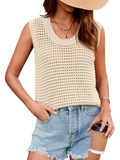 Womens Summer Crochet Tank Top