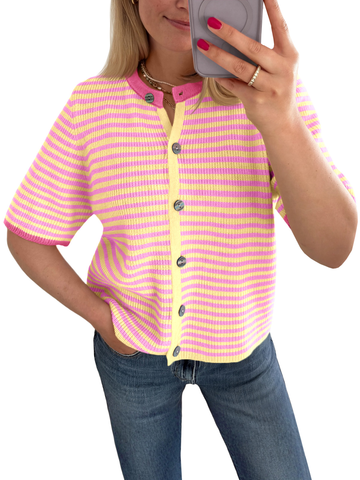 Womens Short Sleeve Cardigans