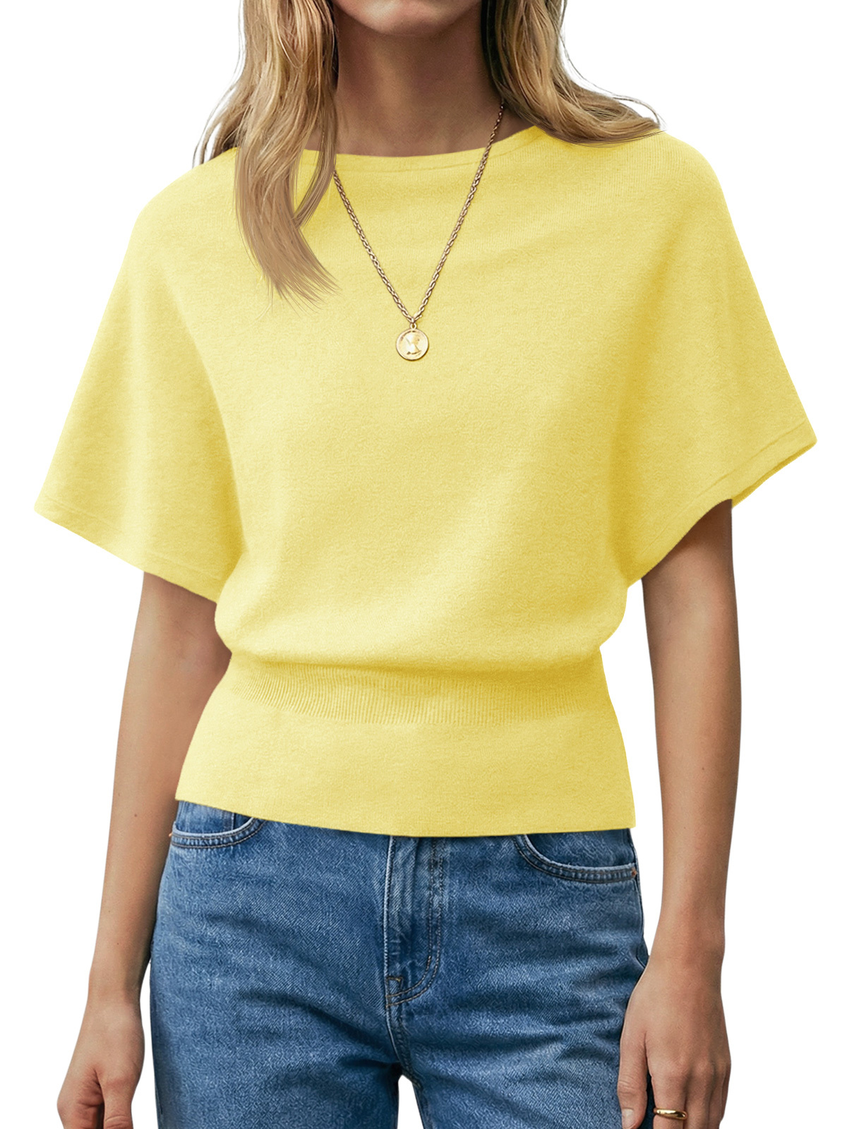 Womens Boat Neck Summer Tops